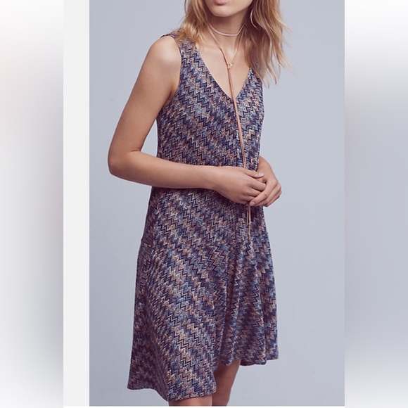 Maeve Multicolor Chevron Knit Top Size Medium - Picture 1 of 17